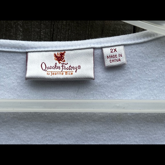 Quacker Factory 2X lighthouse embroidered summer scene T-SHIRT - Picture 3 of 7